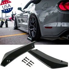 Sport Racing Carbon Fiber Rear Bumper Diffuser Splitter Canard For Ford Mustang
