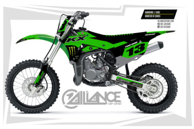2014-2021 KX100 KX 85 MONSTER A1 SERIES Graphics Kit DECALS | eBay