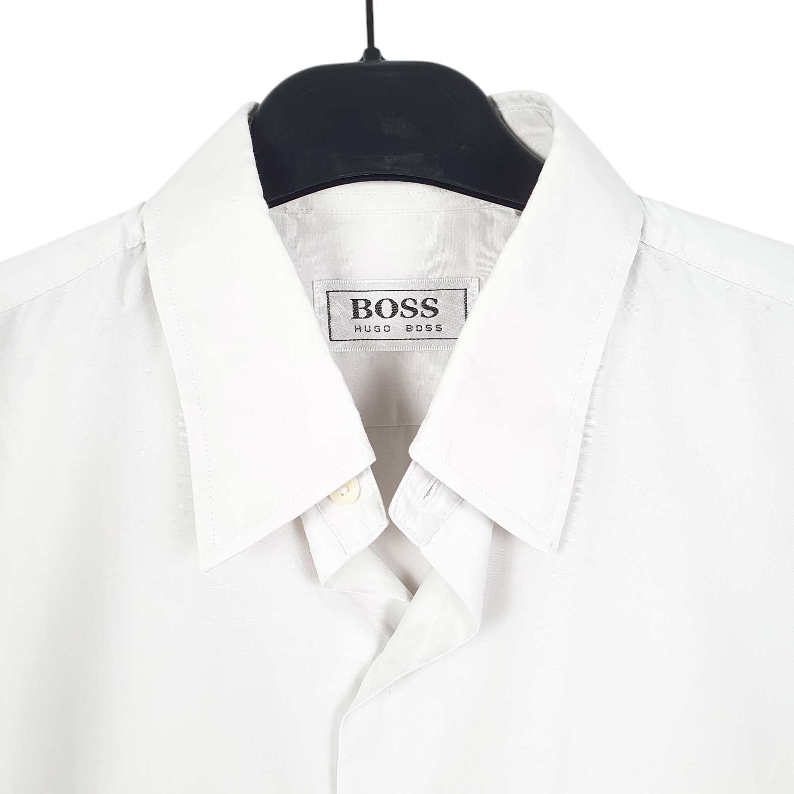 HUGO BOSS Grey Shirt Long Sleeve Casual Cotton Mens M image 2