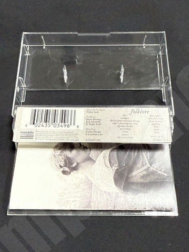 2020 Taylor Swift Folklore Official Uk Blue 17 Tracks Cassette Tape Rare Copy - Picture 4 of 13