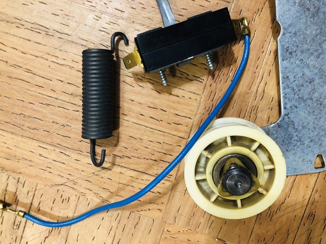 kenmore Dryer Belt Switch 3394881 & Spring & Pulley 3388672 Model 110
