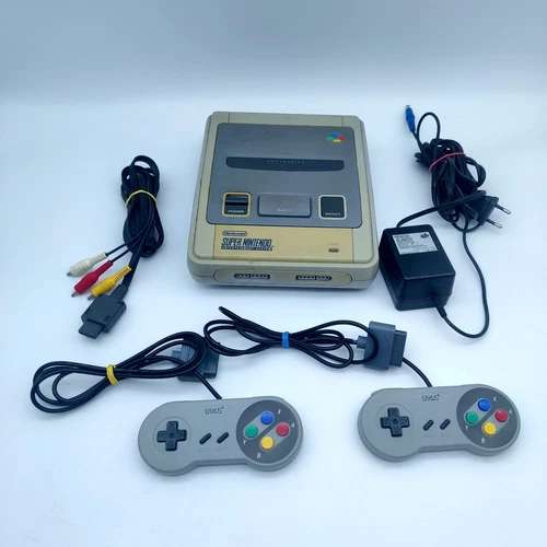 Super Nintendo Entertainment System SNES Konsole - 2x Controller + Kabel Console