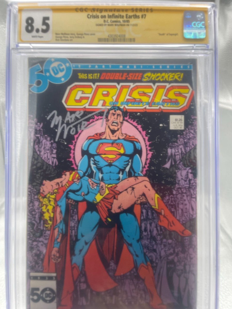 Crisis on Infinite Earths #7 CGC9.0 アメコミ Crisis On Infinite Earths #7 Comic Book Death of Supergirl