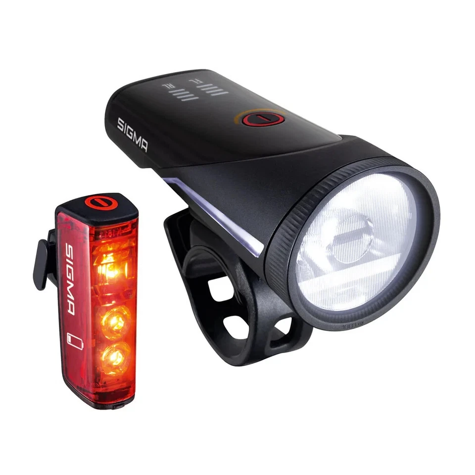 Sigma AURA 100/BLAZE LINK Juego de Luces Control Bluetooth, 100 Lux, Luz de Freno IPX4 Foto 2 de 3