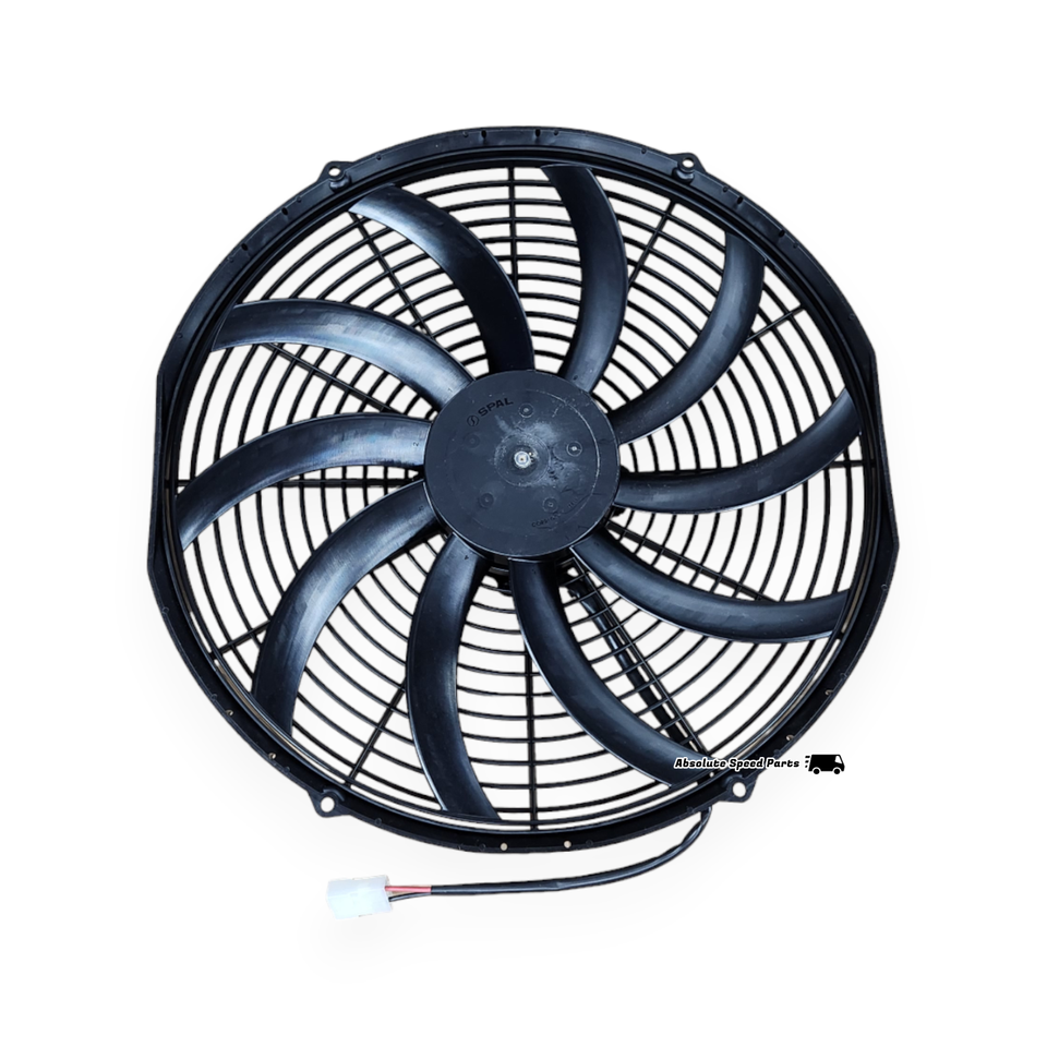 SPAL 16" Puller Fan High Performance 2024cfm 10 Curved Blades 12v