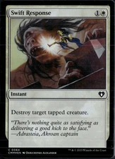 Swift Response - 64 - Foil - CMM - NM-Mint Magic The Gathering MTG