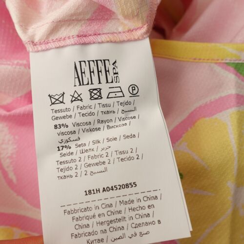 Floral Yellow Cocktail Dress Small MOSCHINO 6 Bold Pleat Lemon Babydoll NWT $730 - Picture 18 of 20