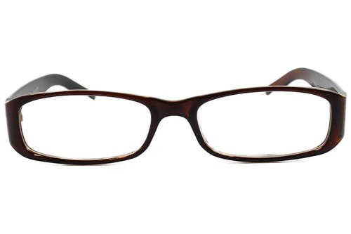 Brown Mens Womens Modern Stylish Fashion Casual 2.00 Rectangle Reading Glasses - Picture 4 of 4