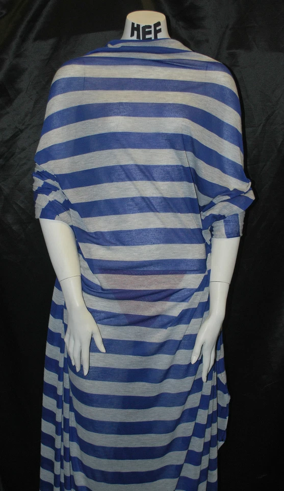 Tejido de punto de poliéster reciclado Tencel tejido teñido con hilo rayas ecológicas 5 oz Foto 3 de 4