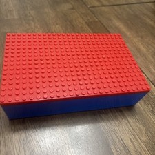 Lego Organizer Storage Box With Red Lego Base Plate Lid