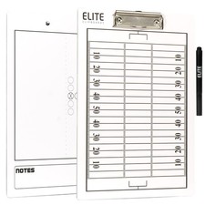 Football White Dry Erase Coaches Clipboard  Double-Side Football Coaching Wh...