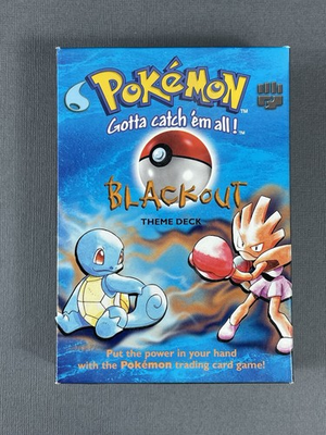 #ad #ad Pokemon TCG Base Blackout Theme Deck Box 1999 Box Only Pretty Clean Box $17.99