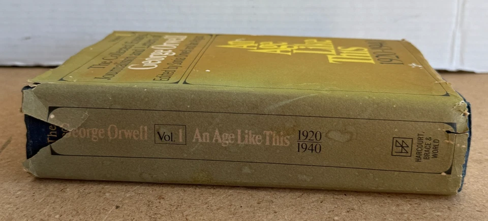 1st Ed. The Collected Essays Journalism and Letters of George Orwell VOL. 1 1968 - Image 3 of 4