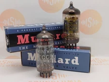 Mullard ECC83 Short Plates O-getter Matched Pair - Blackburn 1961 - Near NOS
