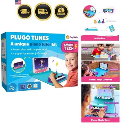 Plugo Tunes by Play Kit+App: Interactive Piano Starter Kit for Ages 4-10 | Ed...