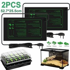 2x Seedling Heat Mat Seed Starter Pad Germination Propagation Animal Heating Pad