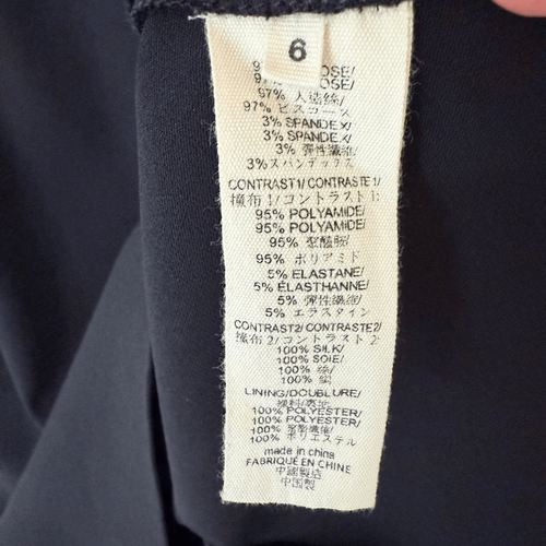 L'Agence Damen Größe 6 Transparent Gefüttert Schwarz Strass Knielang Kleid Abend - Bild 10 von 12