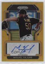 2022 Panini Prizm Signatures Gold Prizm 10/10 Miguel Yajure #S-MY Auto c2a