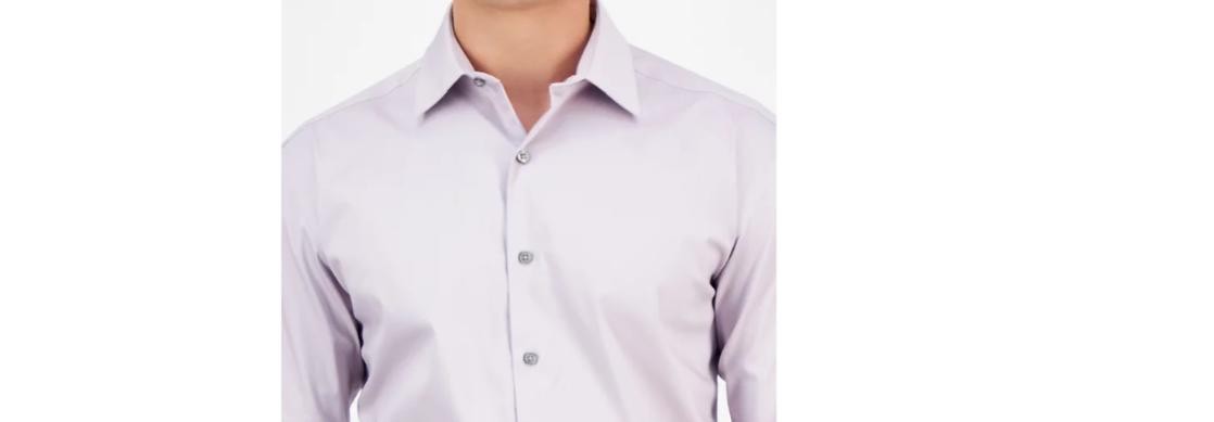 Alfani Mens Regular-Fit Temperature Regulating Solid Dress Shirt Bright White 10590₽