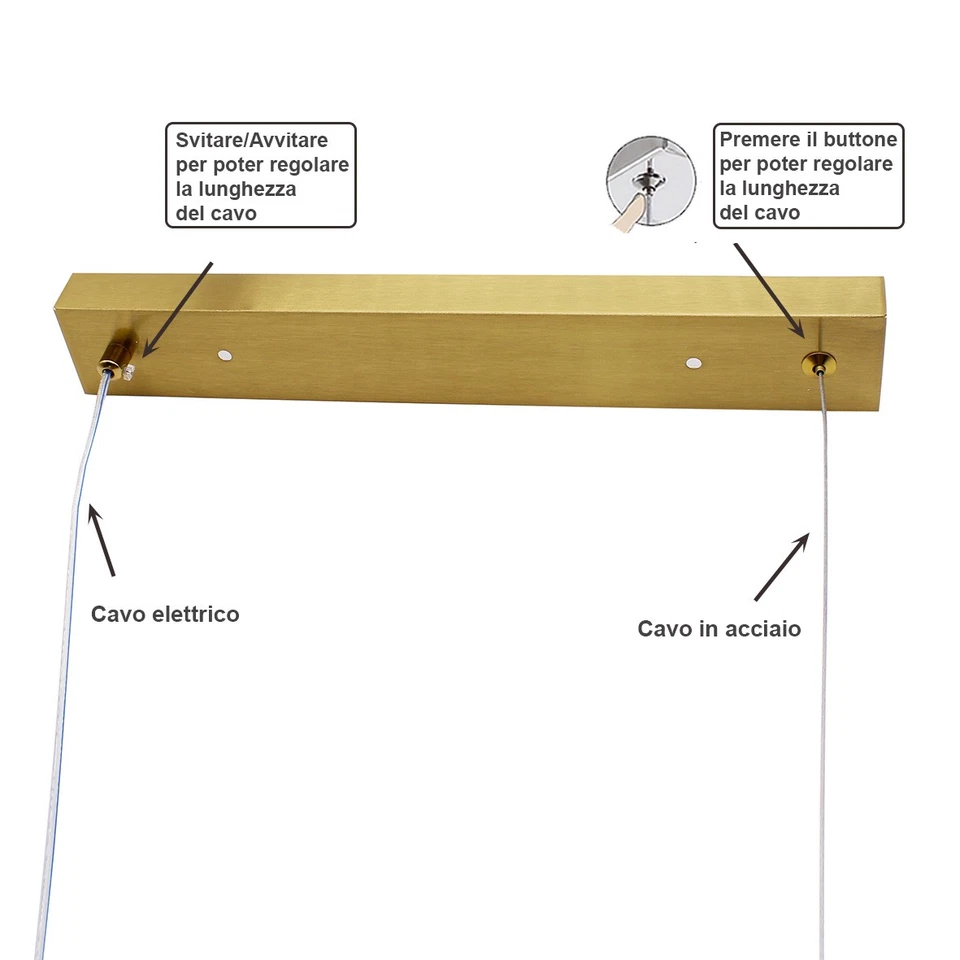 Lampadario a sospensione 6 sfere in vetro ambrato V721-AMBER - Immagine 4 di 4