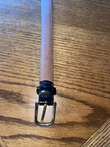 VTG.80’s-90’s Mens 38/95 Leather Belt Made In Italy ! EUC - Picture 8 of 12