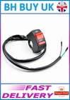 MOTORBIKE HANDLEBAR ON / OFF SWITCH BUTTON 12V 10A BLACK RED FLAMEOUT MOTOR BIKE