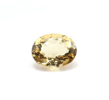 Natural Yellow Beryl Faceted Gemstone, Genuine Beryl Cut 3.30 Ct, 11X8.5 MM