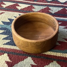 Vintage Teak Good Wood Bowl Made In Thailand