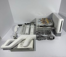 Nintendo Wii Console RVL-001 Bundle With Controllers  Accessories  Mario Bros