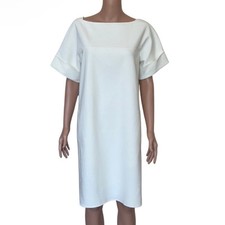 Oscar de la Rents White Shift Mini Dress NEW $2750 size 2