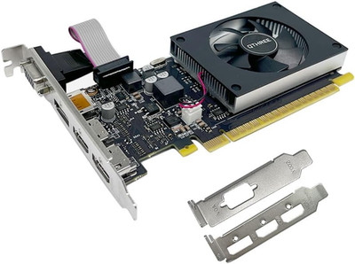 QTHREE GT 730 4G D3 Grafikkarte, 2X HDMI, 1X DVI, 1X VGA, Grafikkarten for PC, G