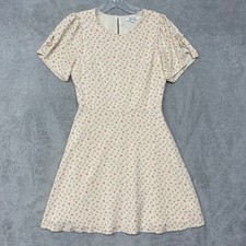 Madewell Floral Dress Womens 0 Short Sleeve Tie Detail Cottagecore