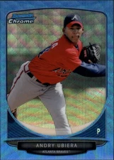 2013 Bowman Chrome Prospects Blue Wave Refractors #BCP159 Andry Ubiera - BB