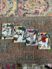 4 2020 Topps Finest Refractors - Francisco Lindor #13,Torres #37, Realmuto #85…