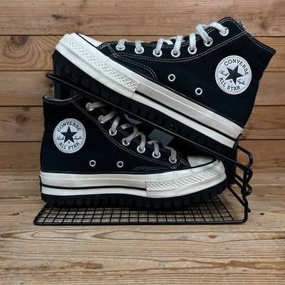 Converse Turnschuhe Damen Größe UK 4,5 Chuck 70 schwarz Plateau Wandern Outdoor Schuhe