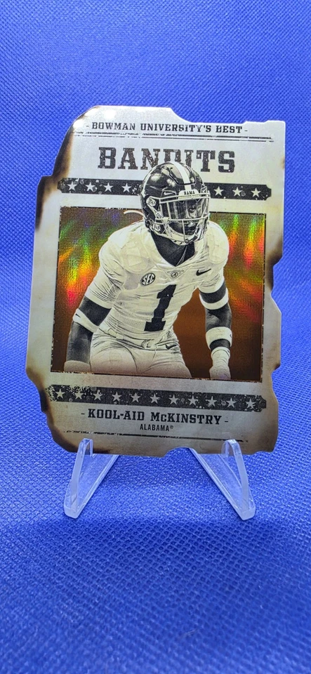 Kool-Aid McKinstry 2022 Bowman U Bandits orange refractor # 19/25 & base - Image 2 of 4