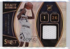 2021-22 Panini Select Draft Selections Memorabilia Silver Prizm Bones Hyland qq1