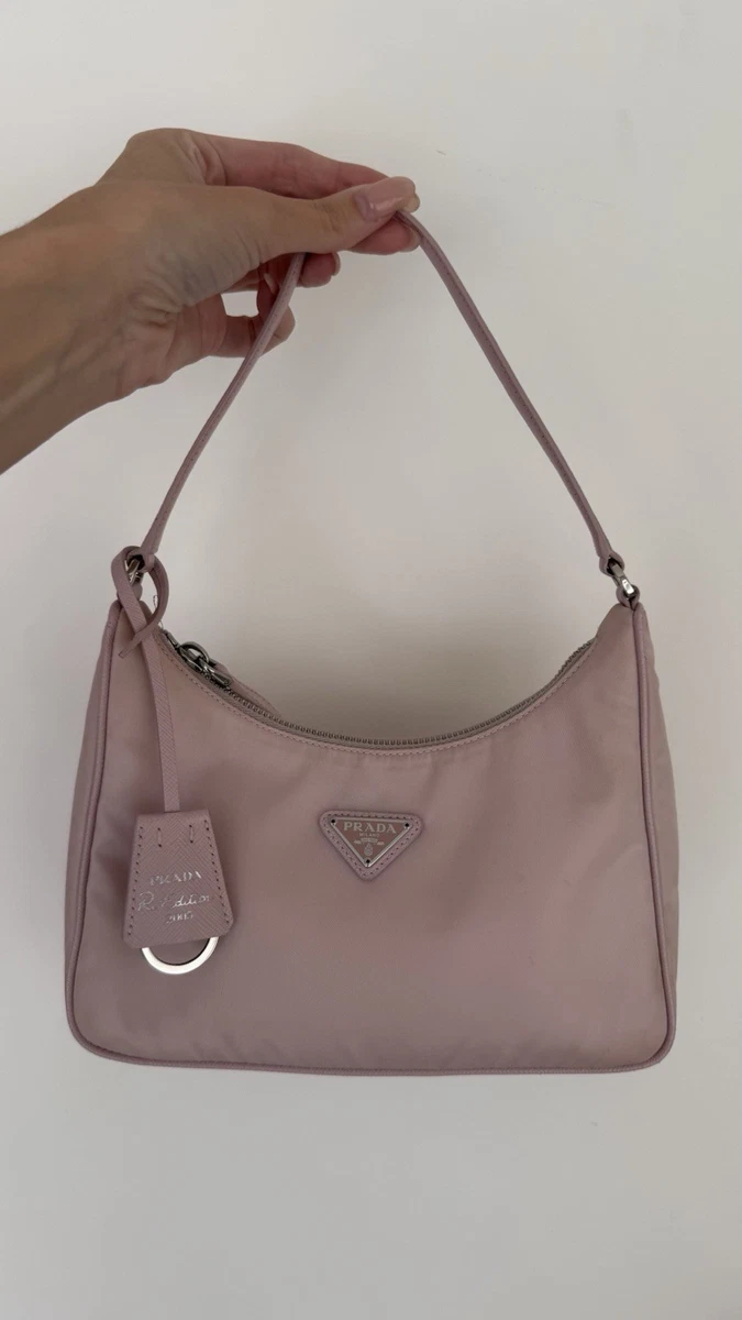 PRADA Leather Exterior Silver Bags & Handbags for Women for sale