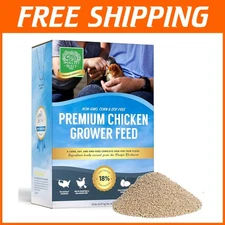 20lb Chicken Grower Feed - Non-GMO, Corn Free, Perfect for Sensitive Stomachs
