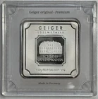 Geiger Edelmetalle 100 Gram .999 Fine Silver Original Square in Assay