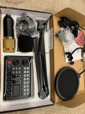 Professional Condenser Microphone Gold Bundle One Pack ALPOWL BM800TZ