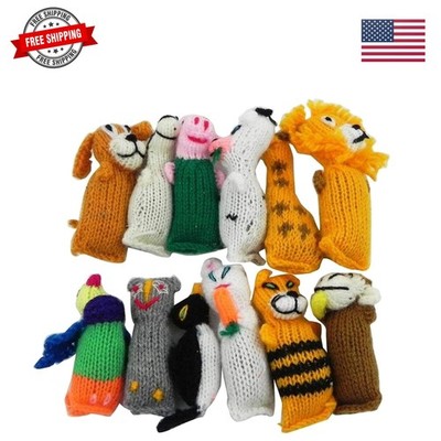Barn Yarn Hand Knit Wool Cat Toy, stuffed with Organic Catnip 12 pack