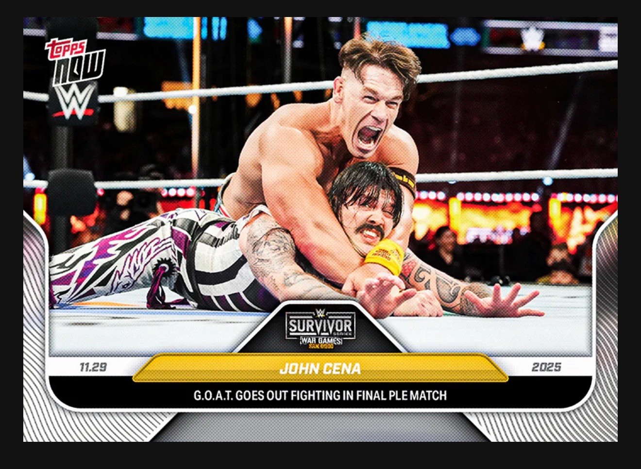 John Cena - 2025 WWE Topps NOW® - Card 131 Presale