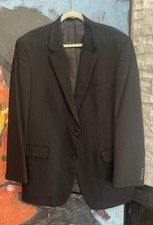 Jos. A. Bank 100 Cashmere Blazer Sport Coat Jacket Men's 46L Black