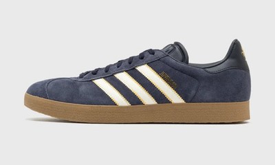 Adidas Herren blau & weiß Gazelle Juventus Terrasse Turnschuhe UK 9 NEU Ref 2124