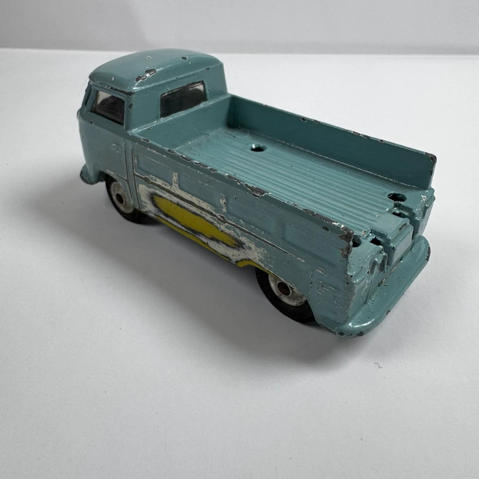 Camión de remolque vintage Corgi Toys 21101/59 Volkswagen turquesa hecho en Gran Bretaña Foto 3 de 4