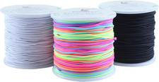 1.0Mm Stretchy Bracelet String, Elastic Beading Cord for Pony Beads, Kandi Brace