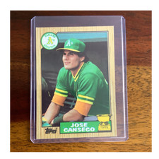 Topps 1987 Jose Canseco Oakland Athletics All-Star Rookie Baseball Card #620