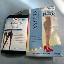 Assets By Sara Blakely Shaper Tights And Mid Thigh Shaper Bundle Size 4