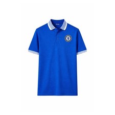 Image of Official Chelsea Football Club Men’s Polo Shirt – Royal Blue Casual Soccer Polo
